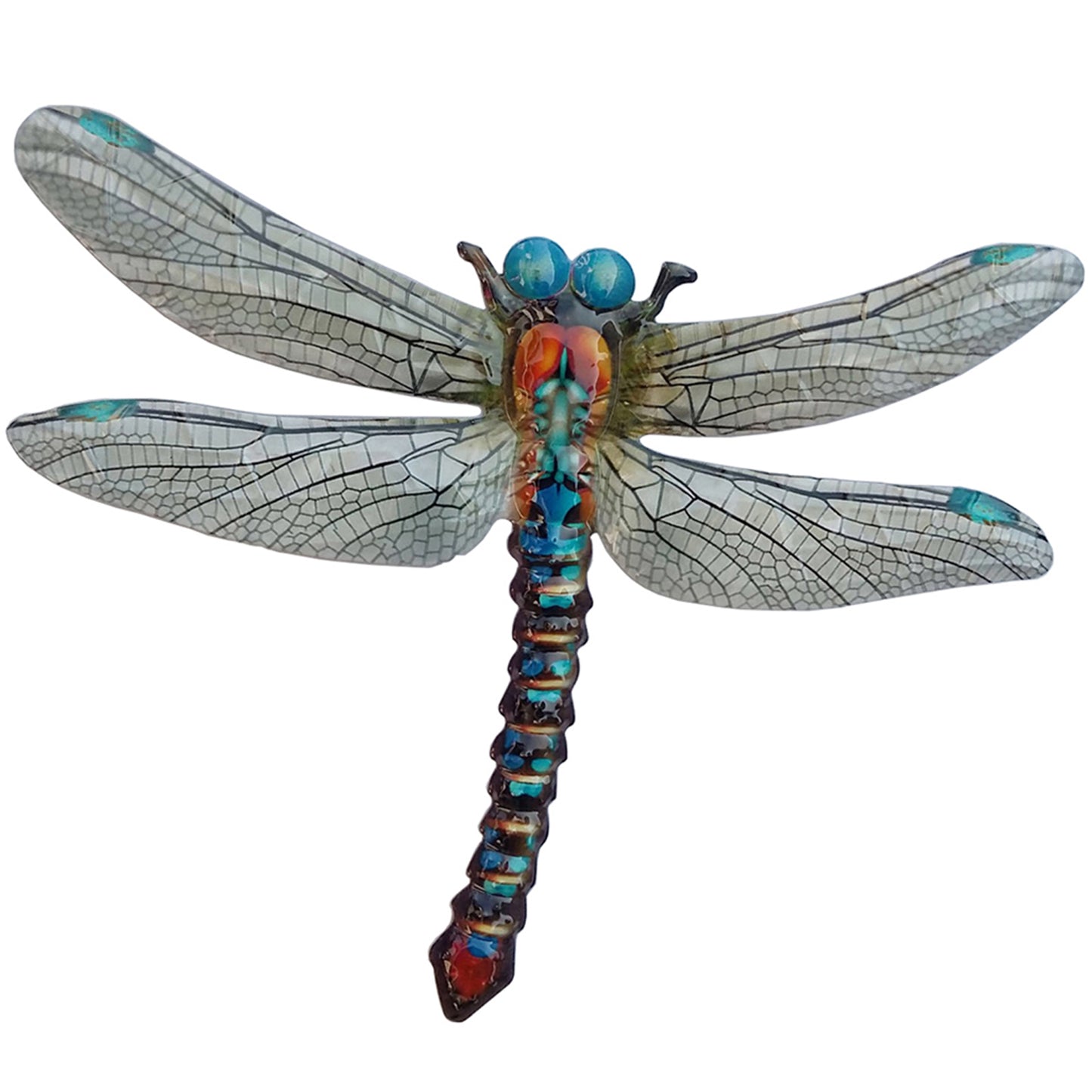Large Metal Dragonfly - Blue