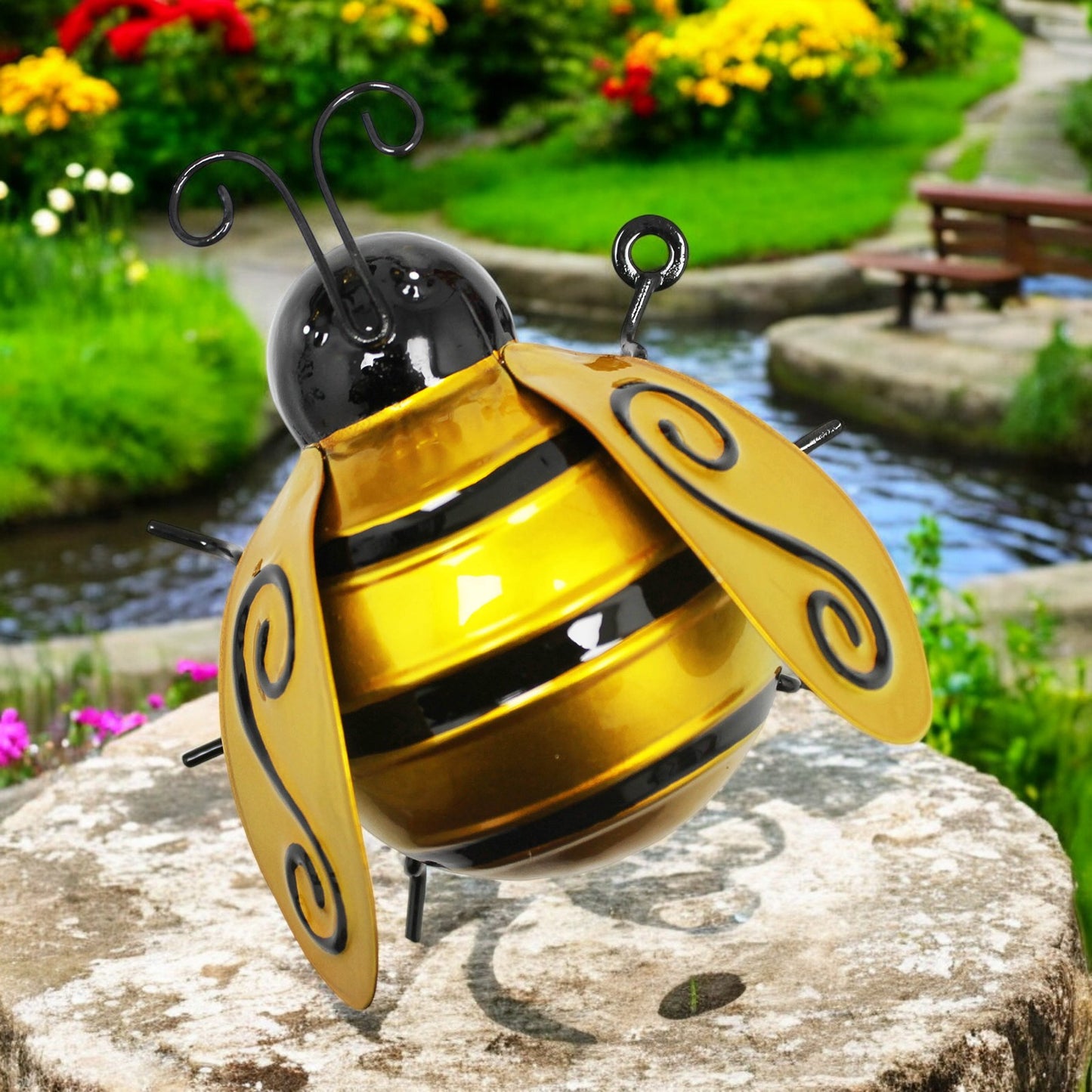 Large Metal Bumblebee Wall Art