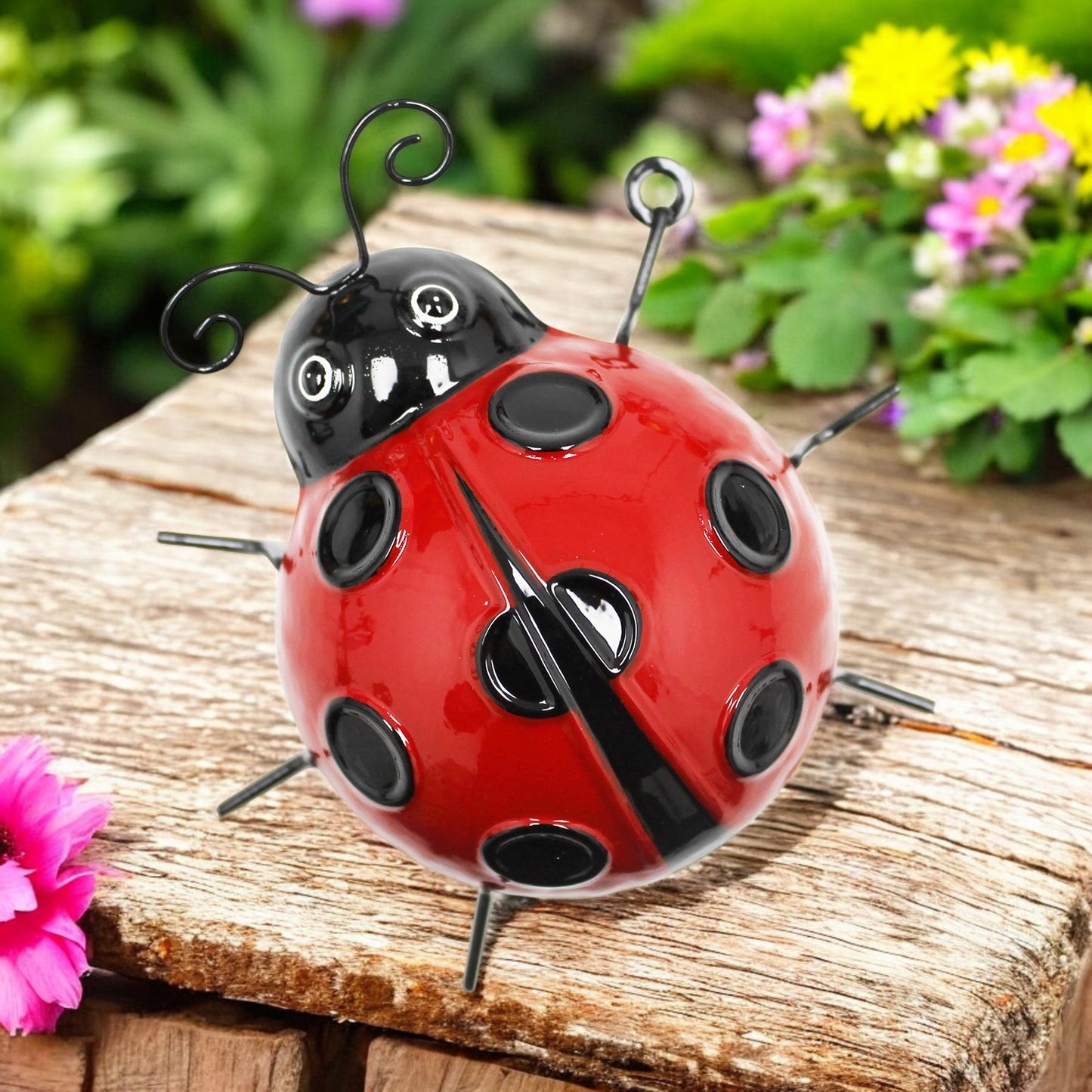 Small Metal Ladybird Wall Art
