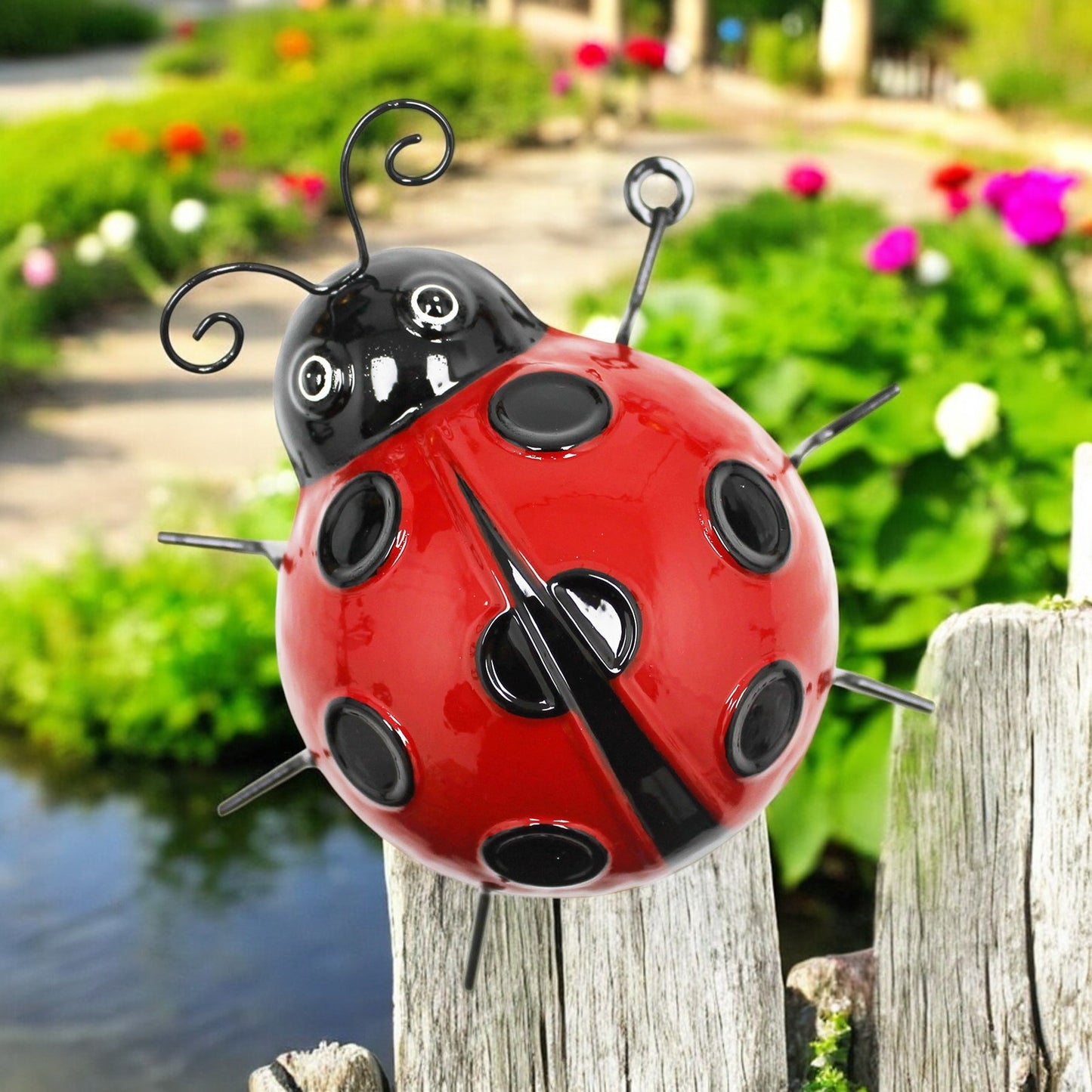Medium Metal Ladybird Wall Art