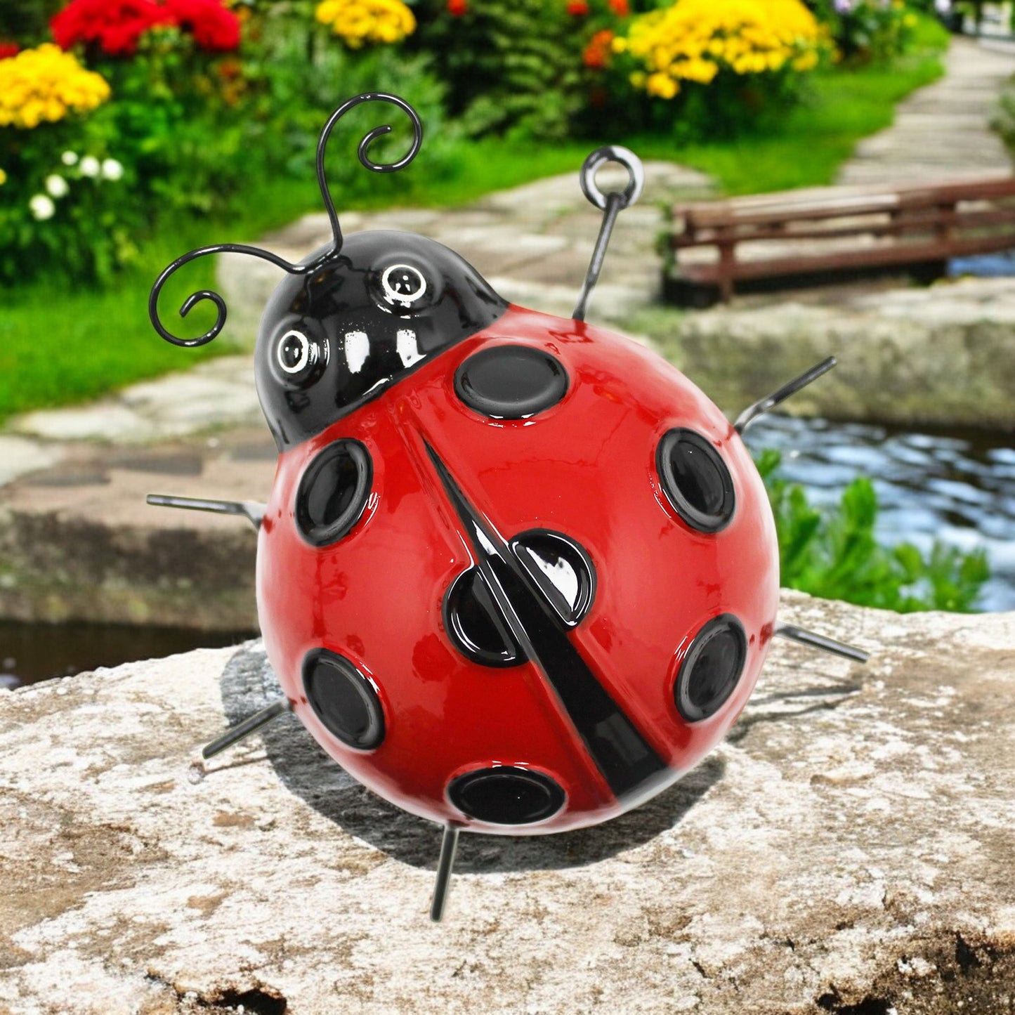 Medium Metal Ladybird Wall Art