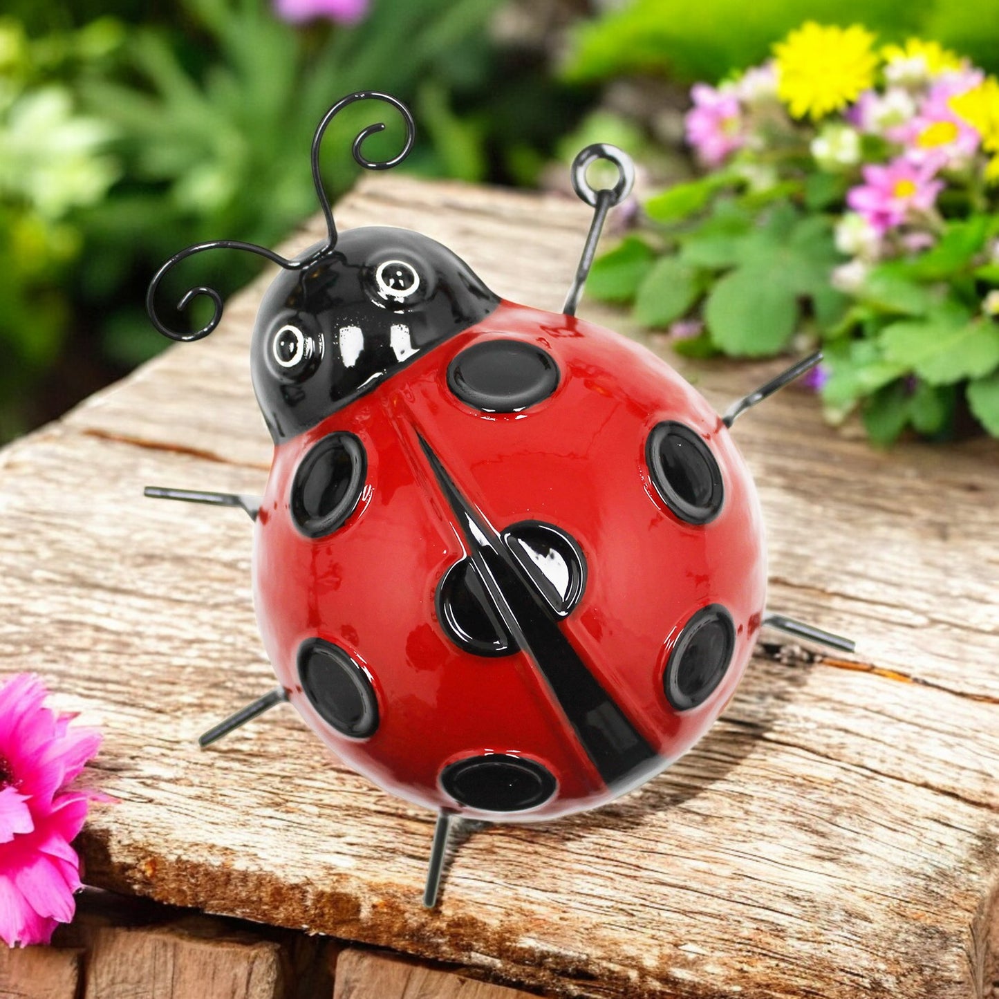 Medium Metal Ladybird Wall Art