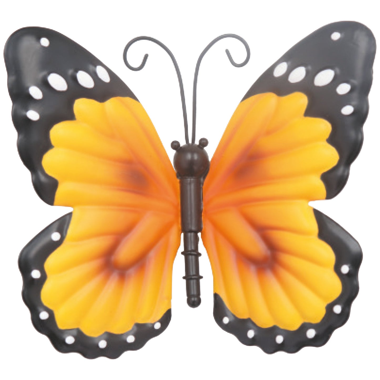 Small Metal Butterfly - Orange