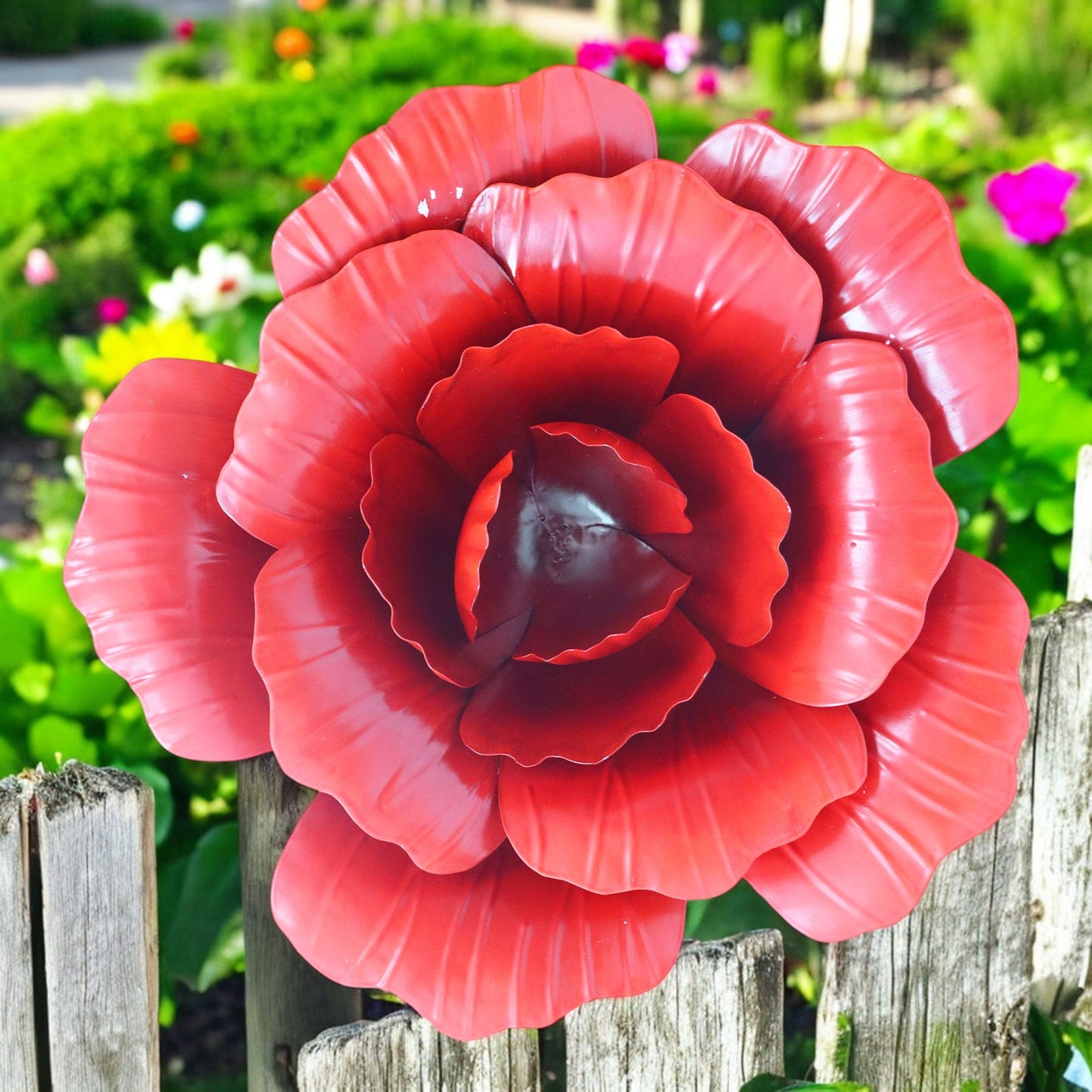 Large Metal Wall Mounted Rose