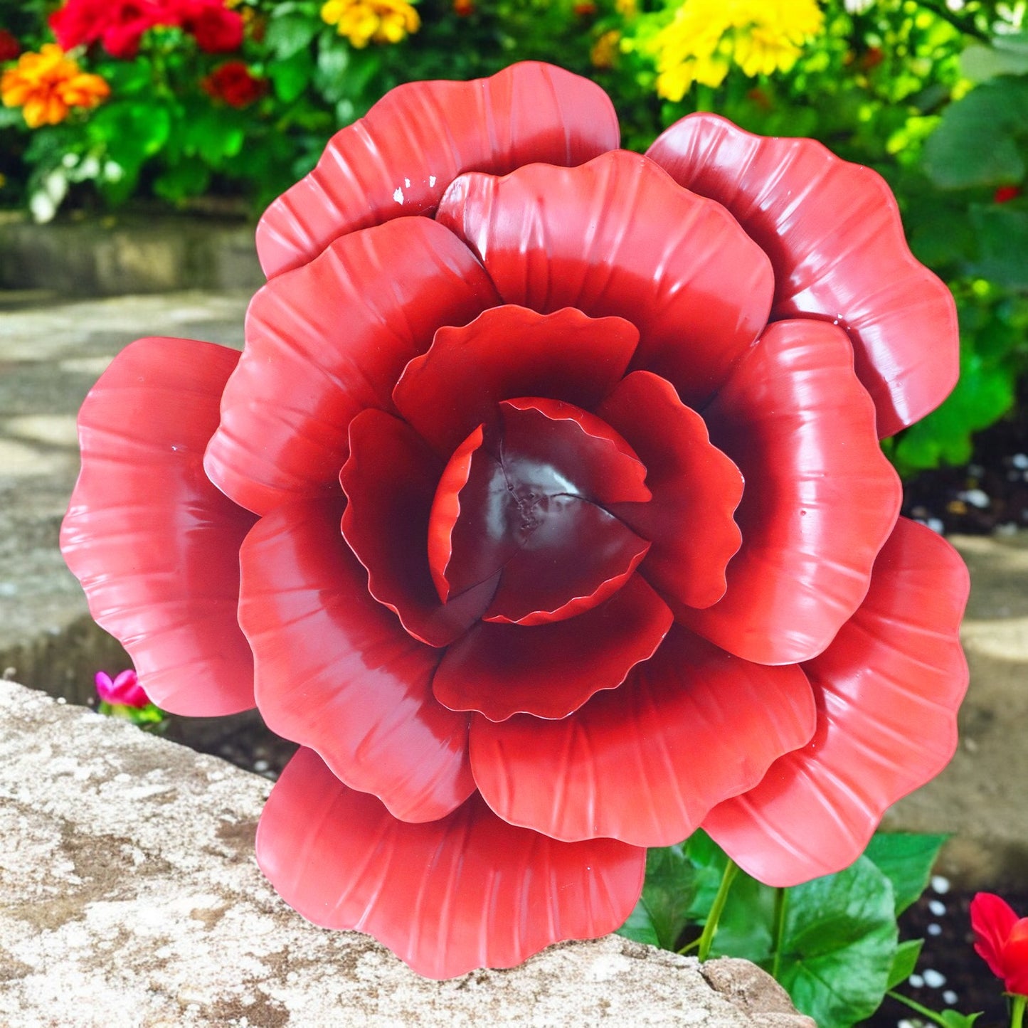 Large Metal Wall Mounted Rose