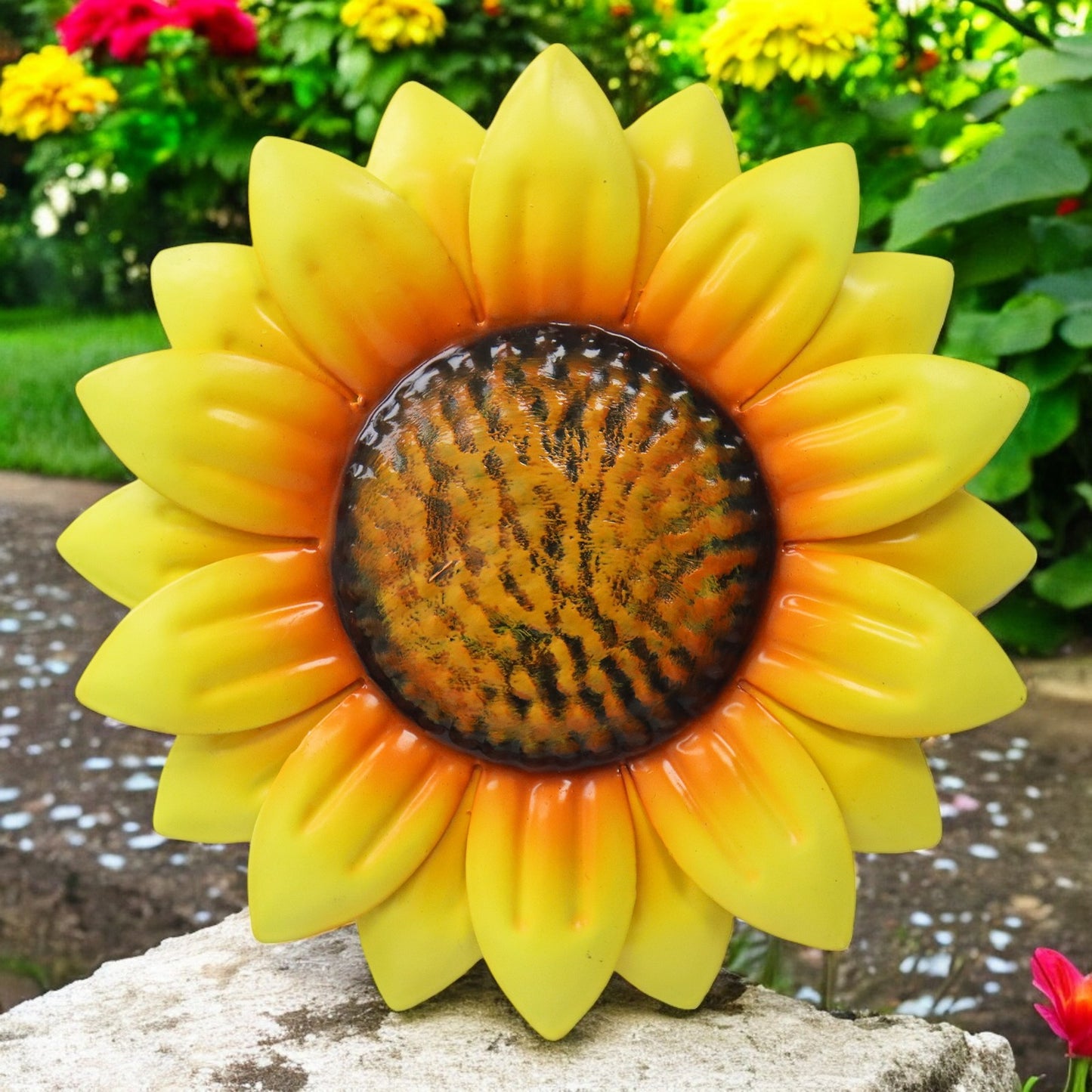 Large Metal Wall Mounted Sunflower