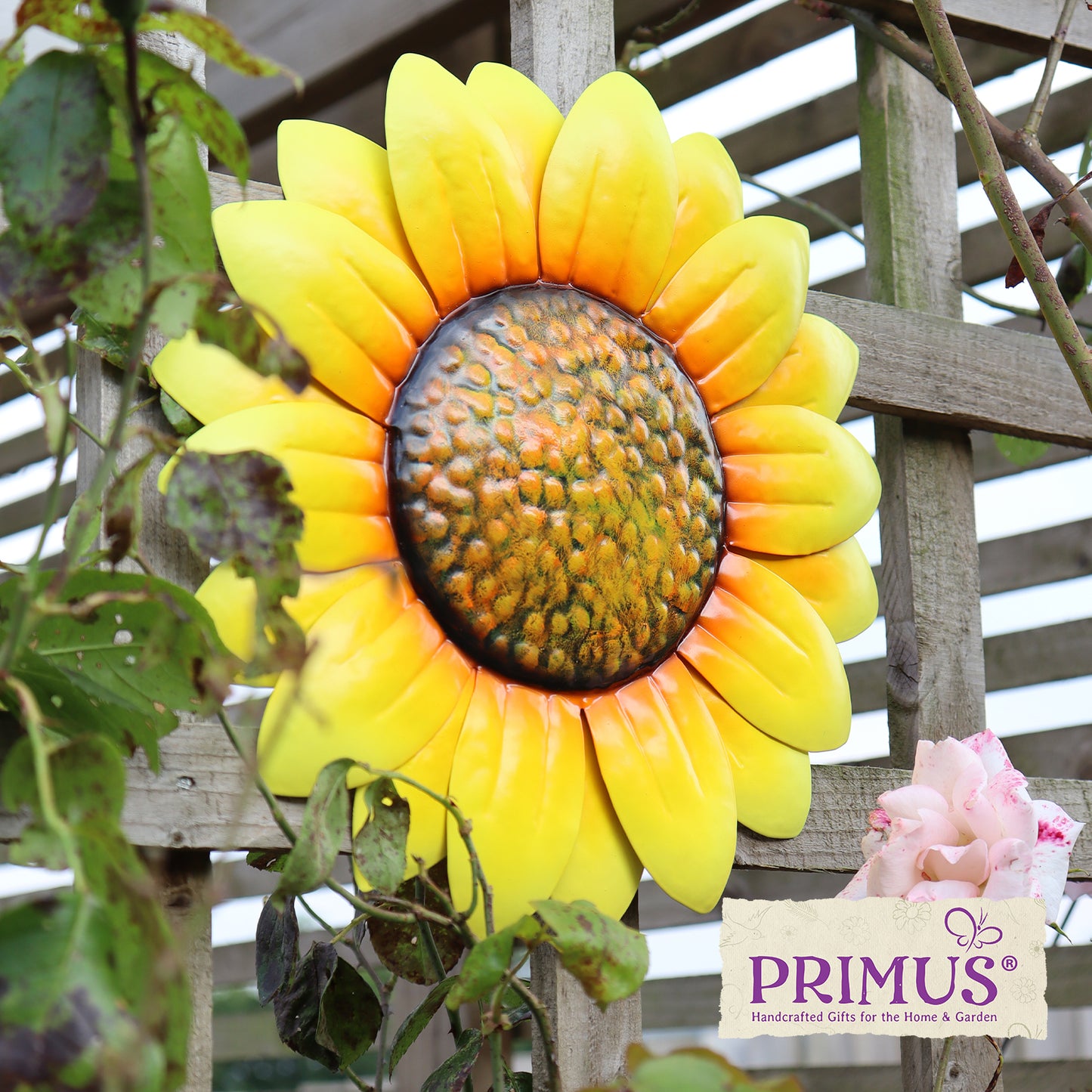 Large Metal Wall Mounted Sunflower
