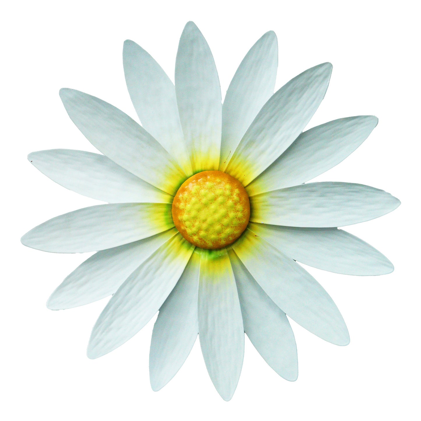 Large Metal Wall Mounted Daisy White