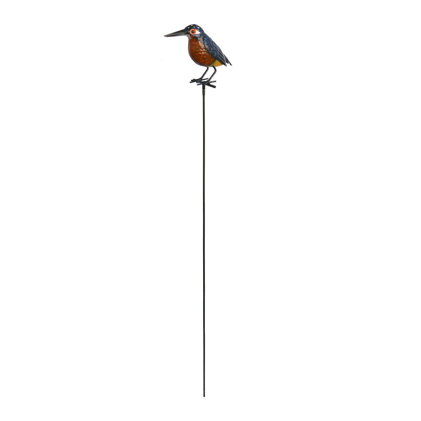 Large Metal Kingfisher on Stake