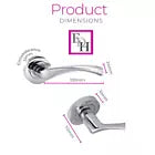 Chrome Victorian Twist Door Handles