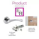 Chrome Victorian Twist Door Handles