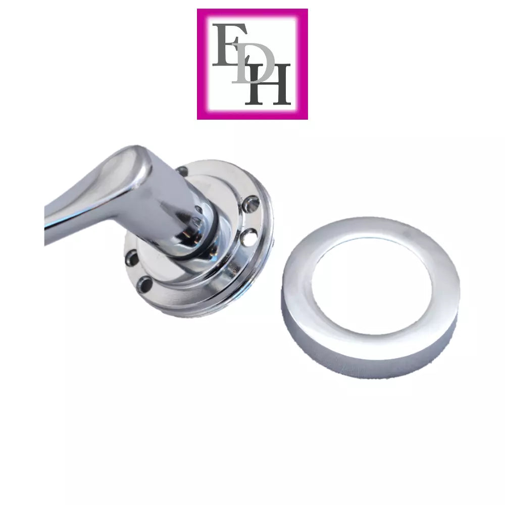 Chrome Victorian Twist Door Handles
