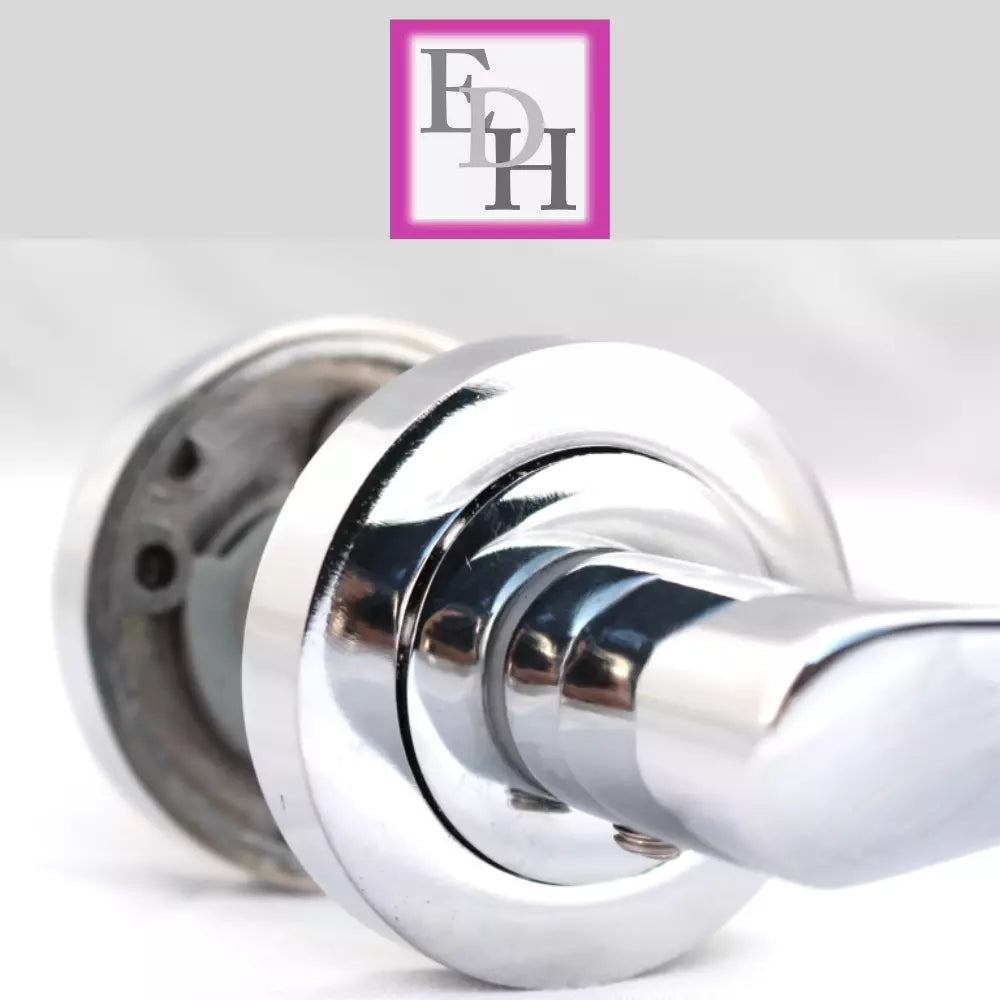 Chrome Victorian Twist Door Handles