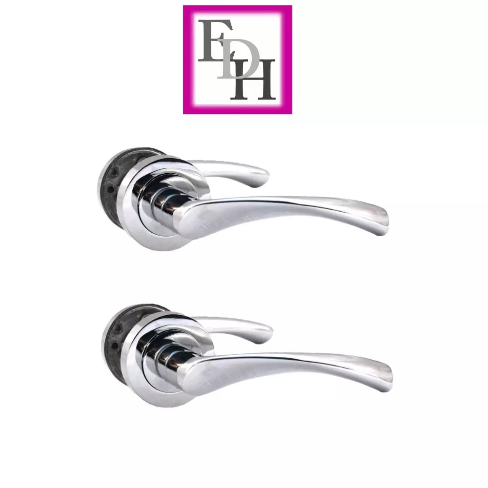 Chrome Victorian Twist Door Handles