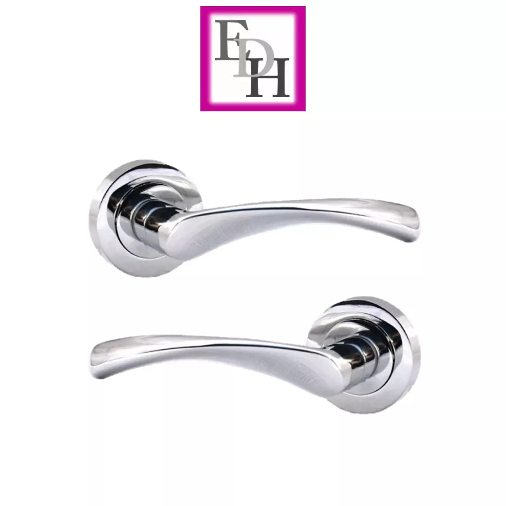 Chrome Victorian Twist Door Handles