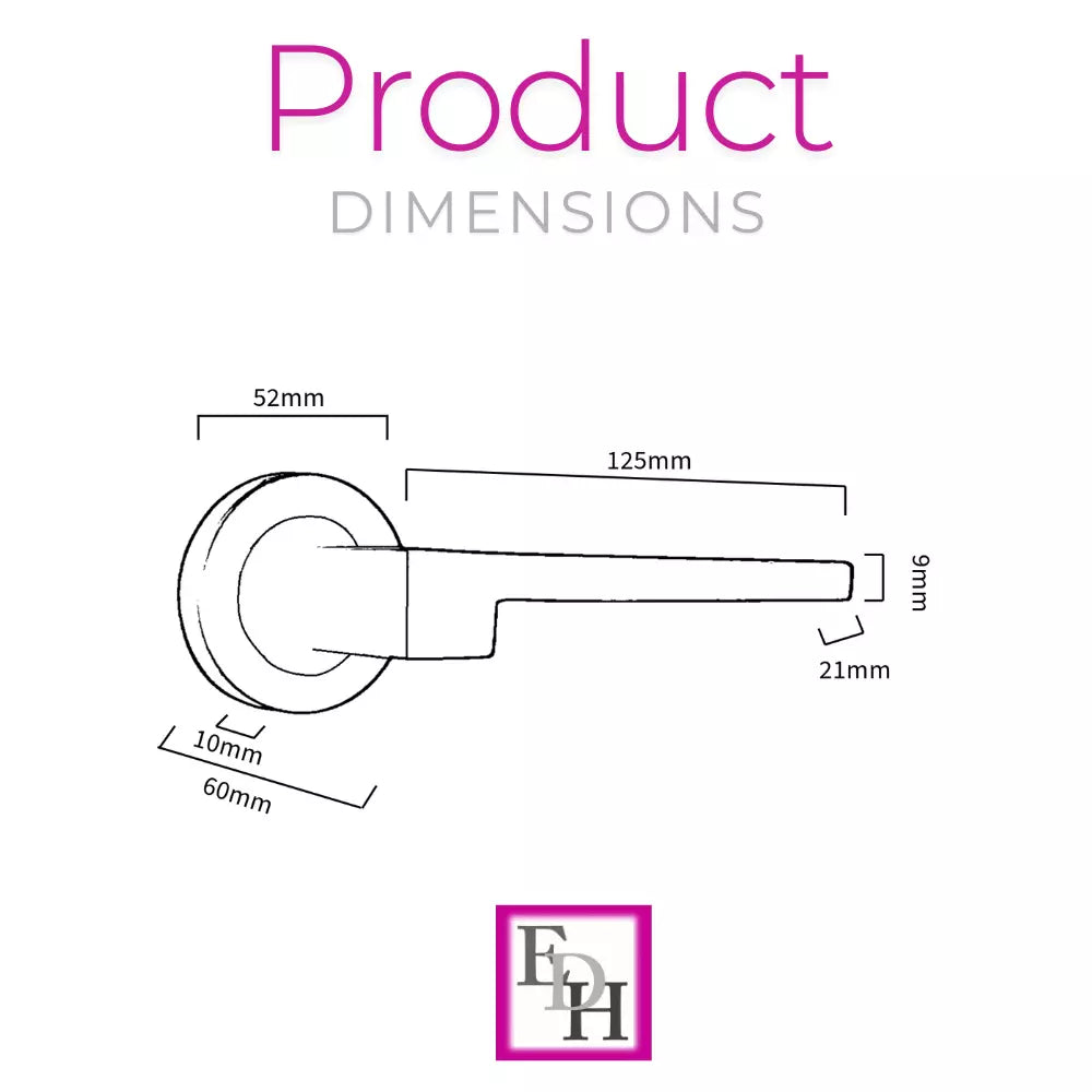 Modern Matt Black Door Handle