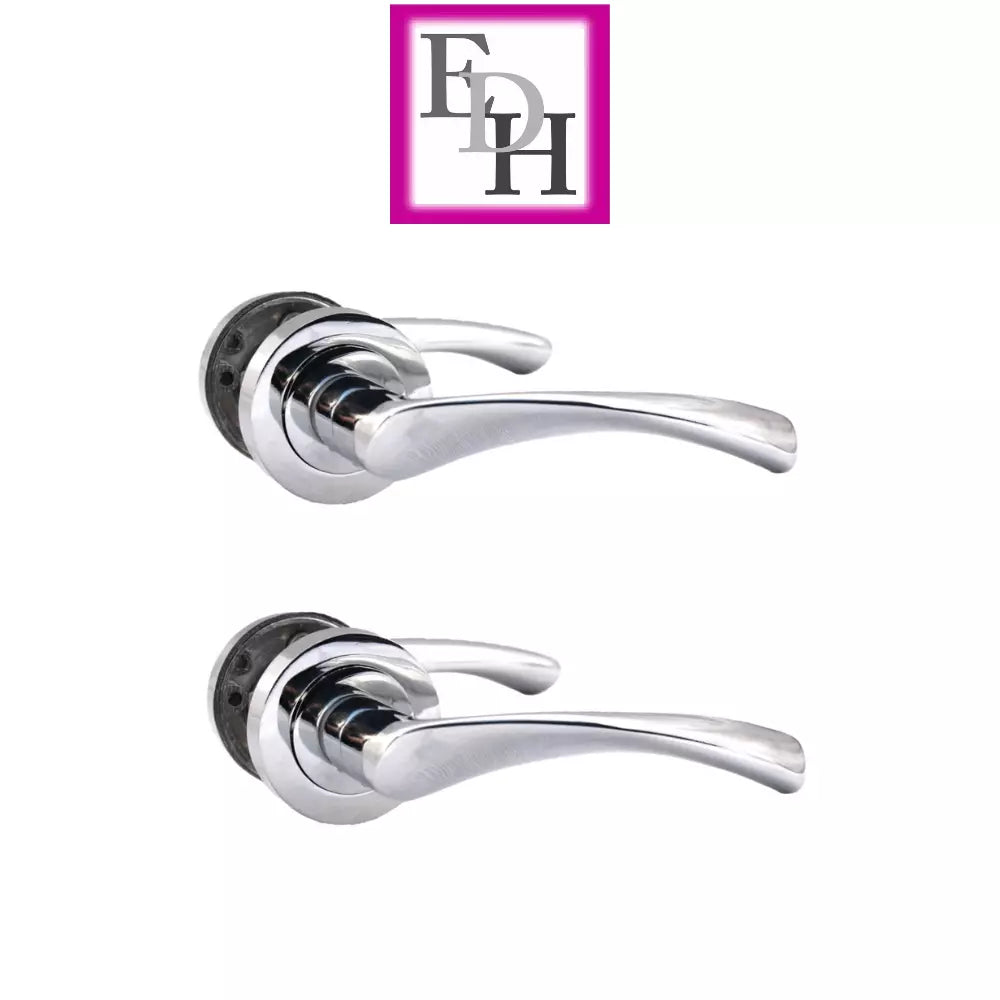 Chrome Victorian Twist Door Handles