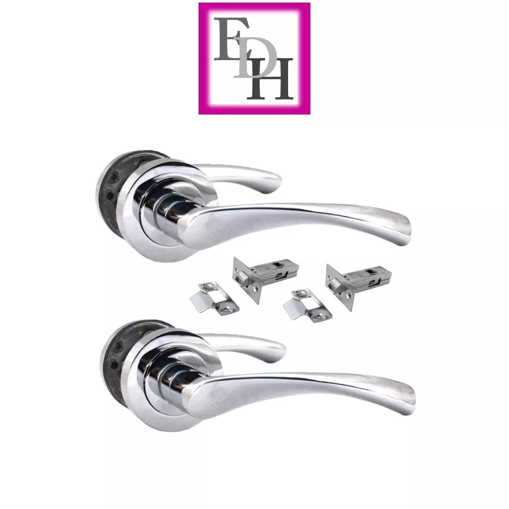 Chrome Victorian Twist Door Handles