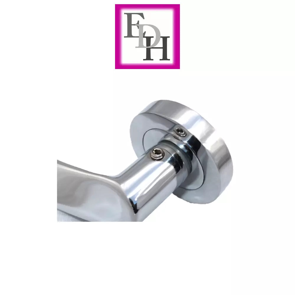 Chrome Victorian Twist Door Handles