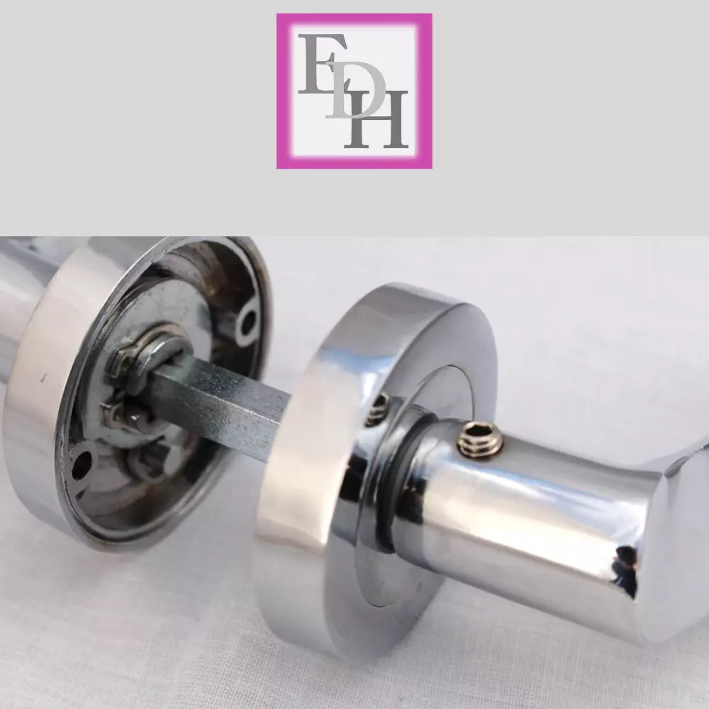 Chrome Victorian Twist Door Handles
