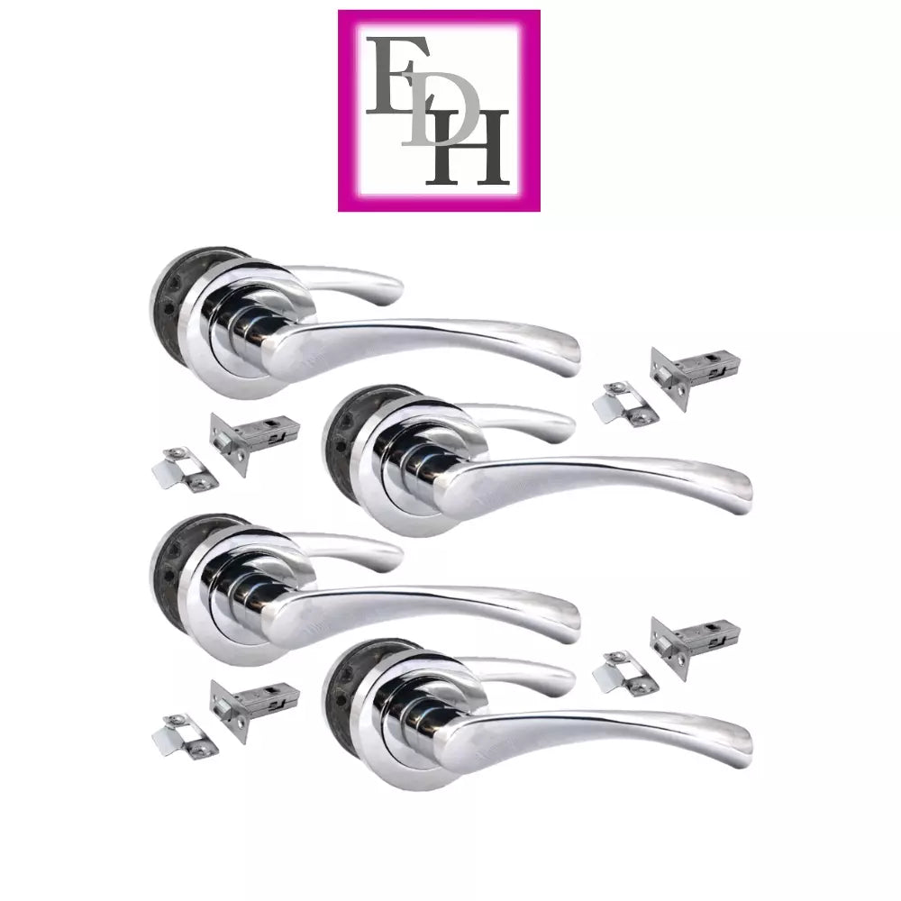 Chrome Victorian Twist Door Handles