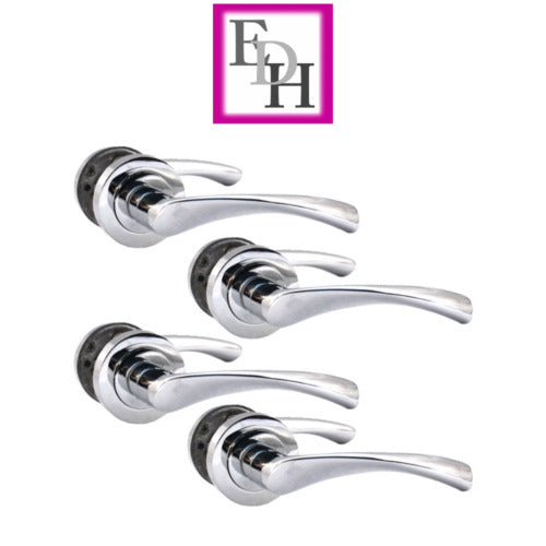 Chrome Victorian Twist Door Handles