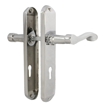 Polished Chrome Cadenza Victorian Scroll Door Handle Sets - 178mm x 38mm