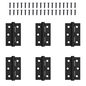 Matt Black Ball Bearing Door Hinge | Heavy Duty Stainless Steel Internal Butt Hinge | Smooth Silent Operation | 75mm x 50mm