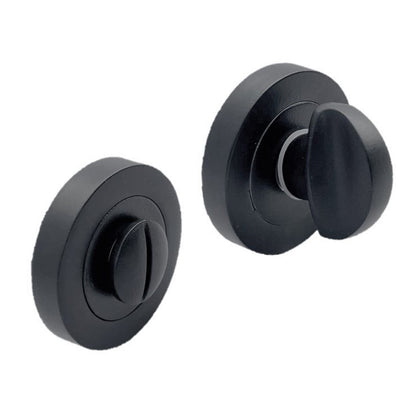 Bathroom Privacy Thumb Turn & Release – Black