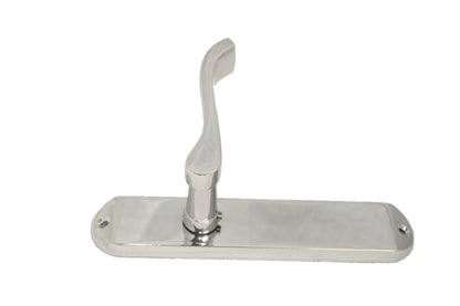 Cadenza Door Handles on Backplate Chrome Scroll Latch Handle
