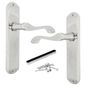 Polished Chrome Cadenza Victorian Scroll Door Handle Sets - 178mm x 38mm
