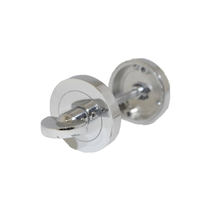 Bathroom Privacy Thumb Turn & Release – Polished Chrome / Satin Nickel