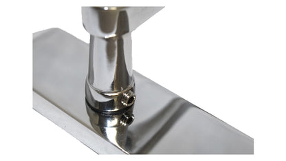Cadenza Door Handles on Backplate Chrome Scroll Latch Handle