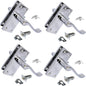 Victorian Scroll Silver Door Handles in Polished Chrome