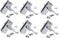Victorian Scroll Silver Door Handles in Polished Chrome