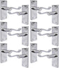 Victorian Scroll Silver Door Handles in Polished Chrome