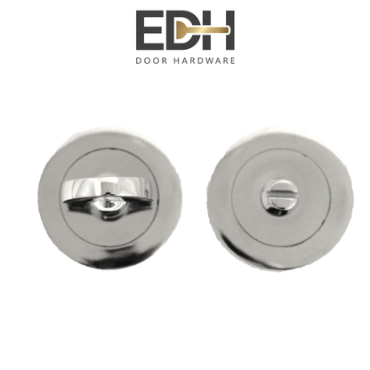 Bathroom Privacy Thumb Turn & Release – Polished Chrome / Satin Nickel