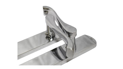 Cadenza Door Handles on Backplate Chrome Scroll Latch Handle