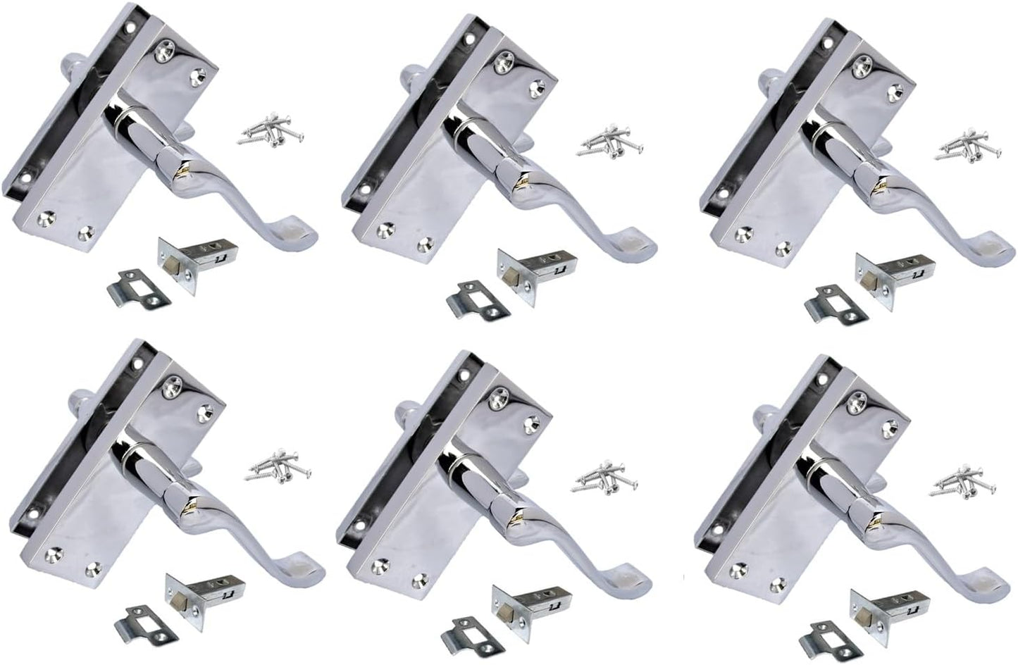 Victorian Silver Door Handles