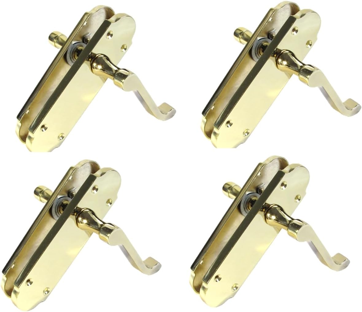 Brass Door Handles Internal Sets