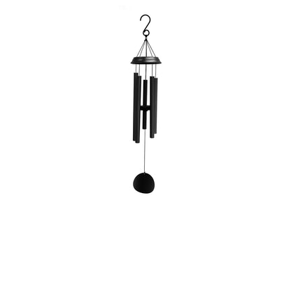 Concerto Musical Wind Chime – 28" Satin Black (71cm x 12cm x 12cm) | Deep-Tone Metal Wind Chime for Outdoor & Indoor Décor