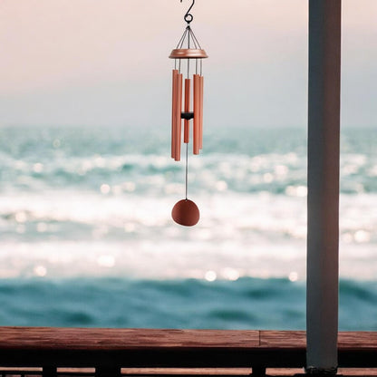 Concerto Musical Wind Chime – 28" Rose Gold (71cm x 12cm x 12cm) | Deep-Tone Metal Wind Chime for Outdoor & Indoor Décor