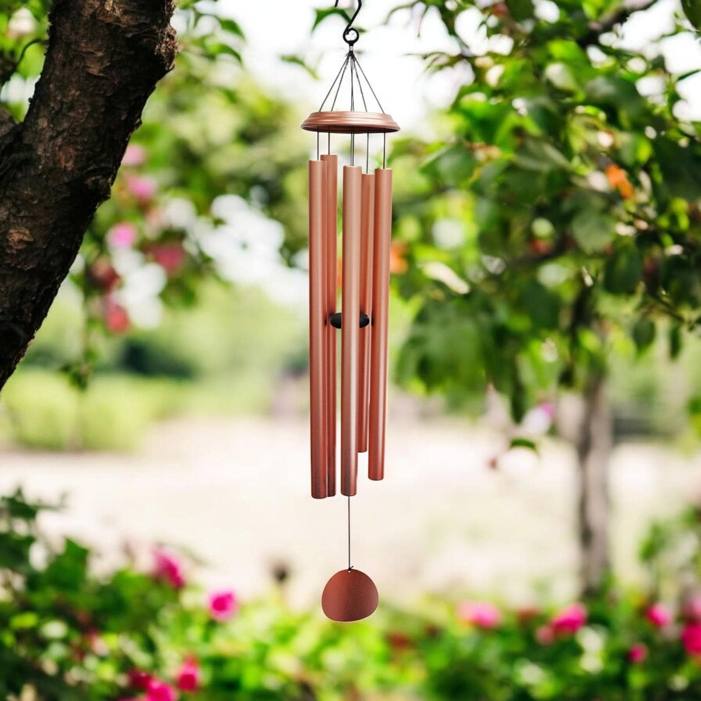 Concerto Musical Wind Chime – 40" Rose Gold (101cm x 18cm x 18cm) | Extra-Large Deep-Tone Metal Wind Chime for Outdoor & Indoor Décor