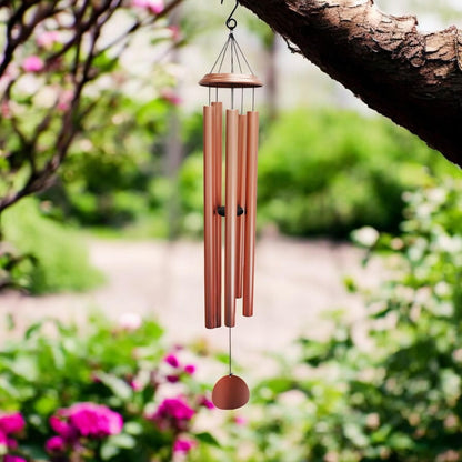 Concerto Musical Wind Chime – 40" Rose Gold (101cm x 18cm x 18cm) | Extra-Large Deep-Tone Metal Wind Chime for Outdoor & Indoor Décor