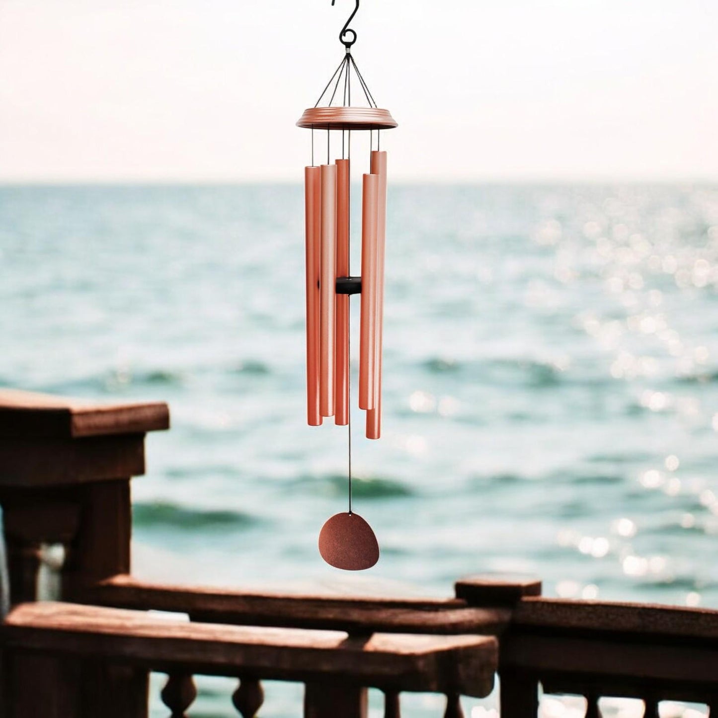 Concerto Musical Wind Chime – 36" Rose Gold (91cm x 15cm x 15cm) | Large Deep-Tone Metal Wind Chime for Outdoor & Indoor Décor