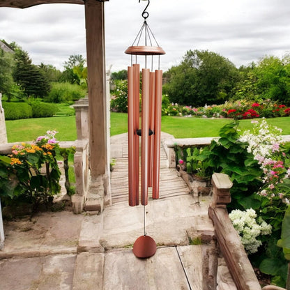 Concerto Musical Wind Chime – 40" Rose Gold (101cm x 18cm x 18cm) | Extra-Large Deep-Tone Metal Wind Chime for Outdoor & Indoor Décor