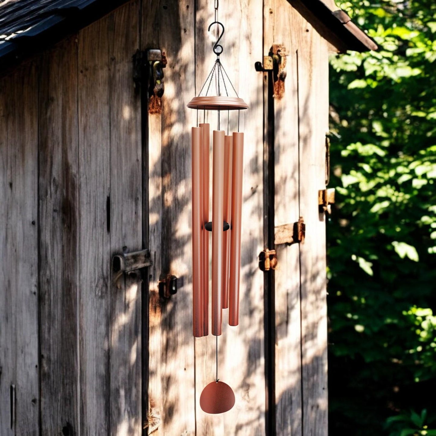 Concerto Musical Wind Chime – 40" Rose Gold (101cm x 18cm x 18cm) | Extra-Large Deep-Tone Metal Wind Chime for Outdoor & Indoor Décor