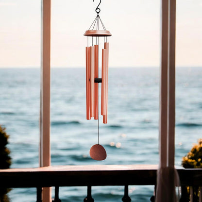 Concerto Musical Wind Chime – 36" Rose Gold (91cm x 15cm x 15cm) | Large Deep-Tone Metal Wind Chime for Outdoor & Indoor Décor