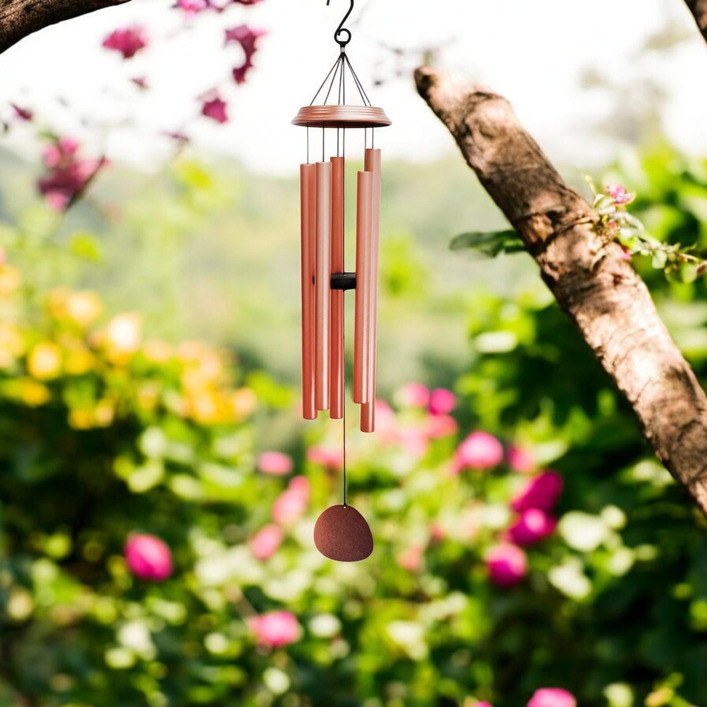 Concerto Musical Wind Chime – 36" Rose Gold (91cm x 15cm x 15cm) | Large Deep-Tone Metal Wind Chime for Outdoor & Indoor Décor