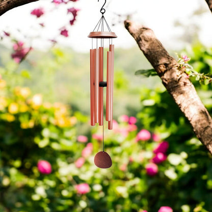 Concerto Musical Wind Chime – 36" Rose Gold (91cm x 15cm x 15cm) | Large Deep-Tone Metal Wind Chime for Outdoor & Indoor Décor